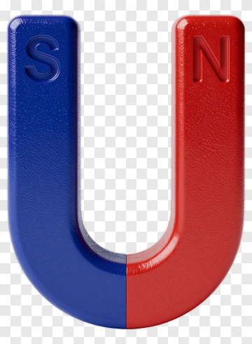 U-shaped Magnet With S And N Poles PNG