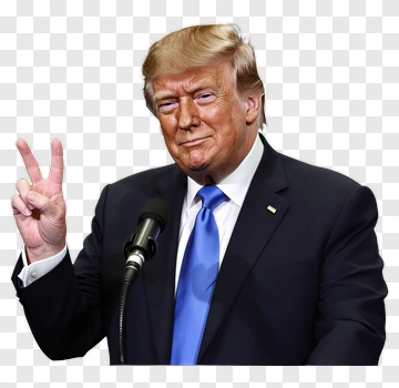 Donald Trump Making Peace Sign PNG