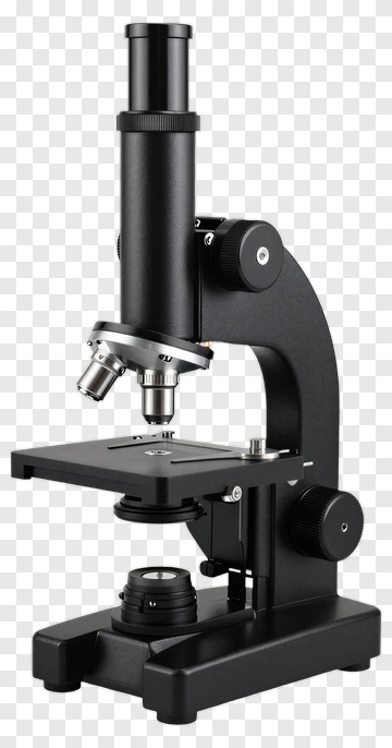 Black Microscope PNG