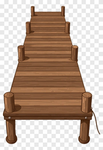 Wooden Dock Bridge Pier PNG
