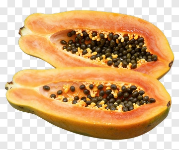 Fresh Cut Papaya PNG