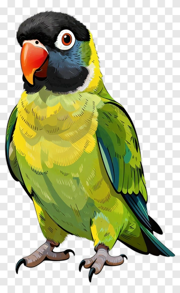 Green And Yellow Parrot PNG