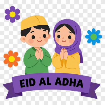 Eid Al Adha Boy And Girl PNG