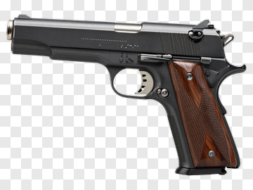 Pistol With Wooden Grip PNG