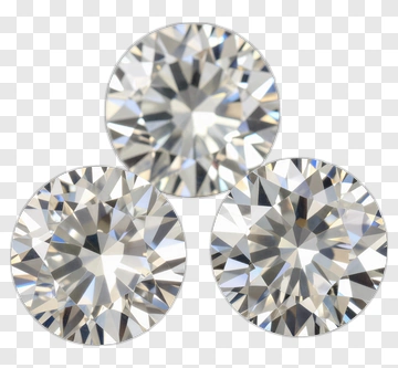 Three Round Cut Diamonds PNG