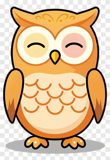 Cute Cartoon Owl PNG