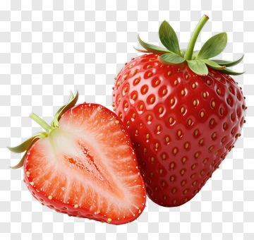 Fresh Strawberry Cut In Half PNG