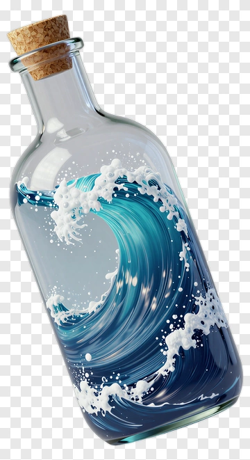 Wave In A Bottle PNG