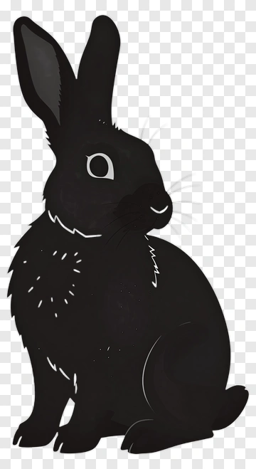 Black Rabbit PNG