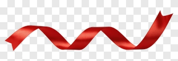 Red Ribbon Winding Across Surface PNG
