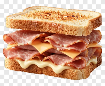 Delicious Ham And Cheese Sandwich PNG