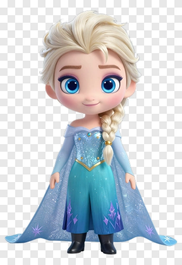 Elsa From Frozen In Blue Dress PNG