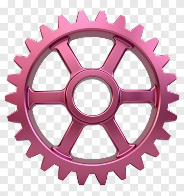 Pink Gear PNG