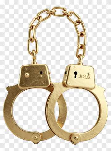 Golden Handcuffs PNG