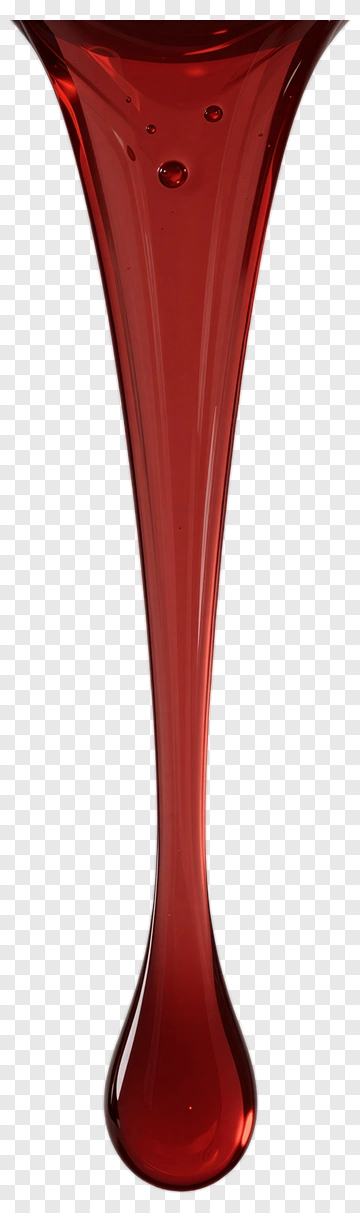 Red Liquid Drop PNG
