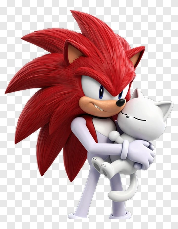 Sonic The Hedgehog Hugging A Cat PNG