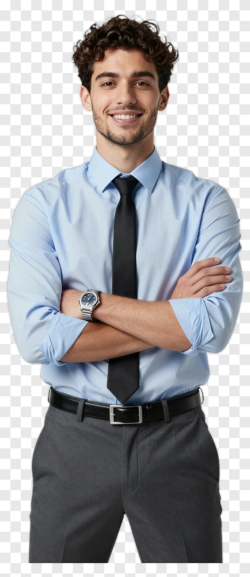 Smiling Man In Business Attire PNG