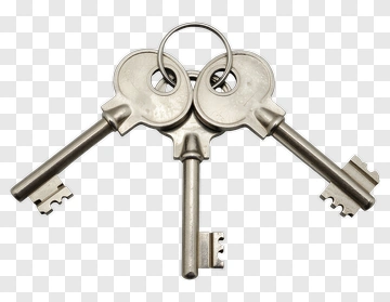 Three Metal Keys PNG