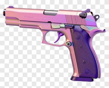 Iridescent Gun PNG