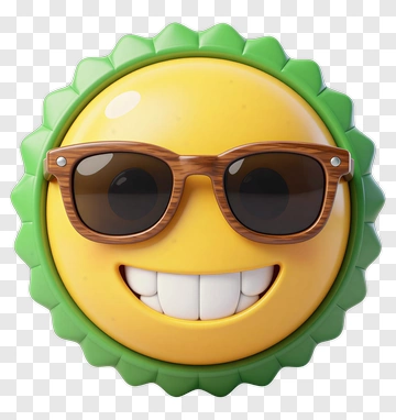 Cool Smiling Emoji With Sunglasses PNG