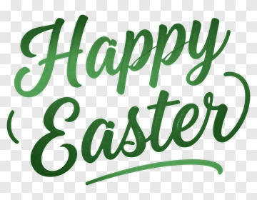 Happy Easter Handwritten Text PNG