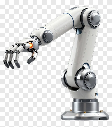 Robot Arm With Gloved Hand PNG
