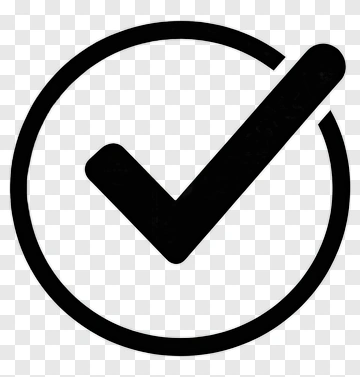 Black Checkmark In Circle PNG