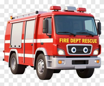 Fire Truck Rescue Vehicle PNG