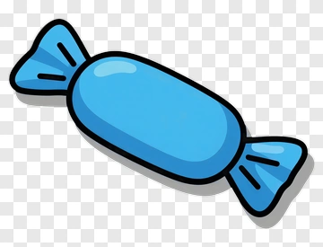 Blue Wrapped Candy PNG