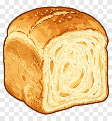 Sliced Bread Illustration PNG