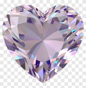 Heart-Shaped Diamond PNG