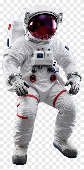 Astronaut In White Spacesuit PNG