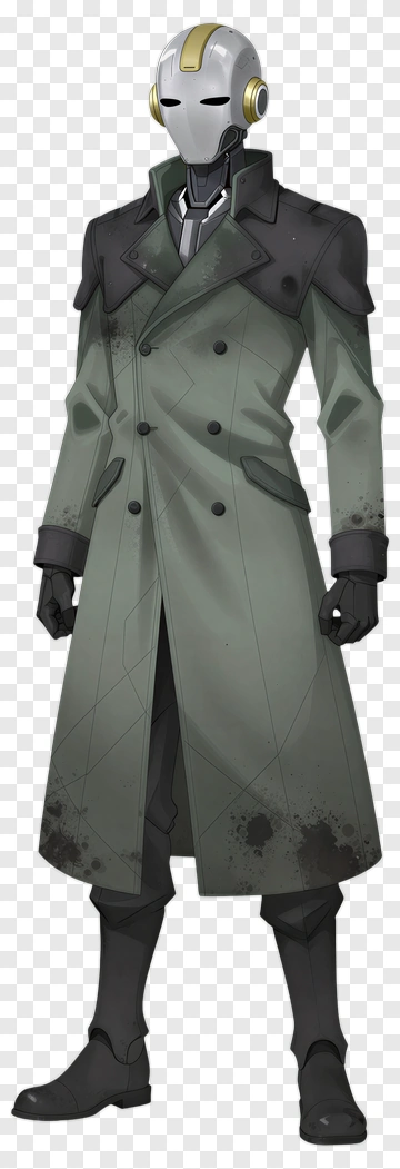 Cyberpunk Robot Character PNG
