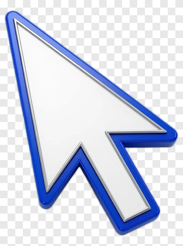 Blue White Cursor PNG