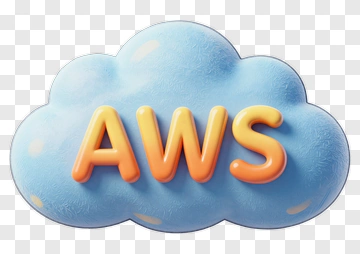 AWS Logo On Cloud PNG