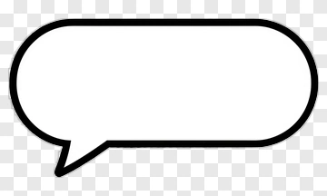Black Speech Bubble PNG