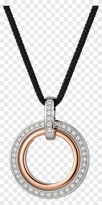 Elegant Two-Tone Diamond Pendant Necklace PNG