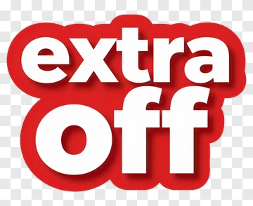 Extra Off Discount Text PNG