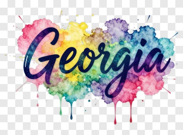 Georgia Watercolor Artwork PNG