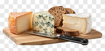 Variety Of Cheese And Bread PNG