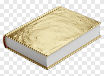 Elegant Gold Book PNG