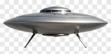 Silver UFO PNG