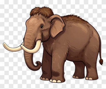 Cartoon Mammoth PNG