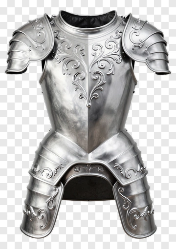 Silver Ornate Armor PNG