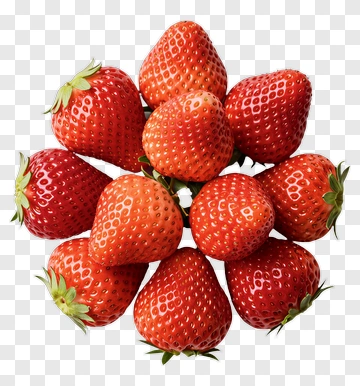 Fresh Strawberries Arranged In A Circle PNG