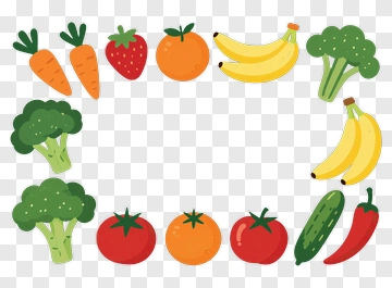 Fruit And Vegetable Icons PNG