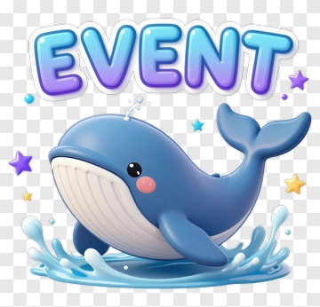 Whale With EVENT Logo PNG