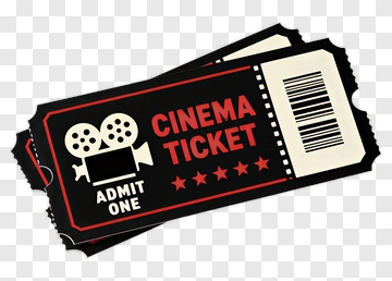 Cinema Ticket Design PNG