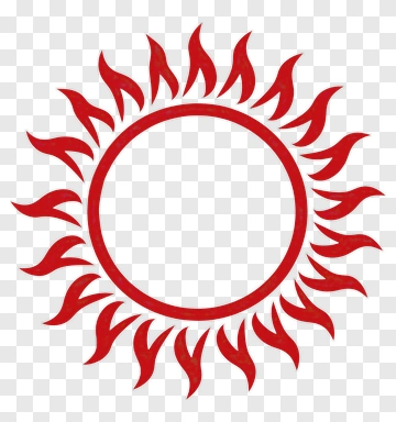 Red Sun Symbol PNG