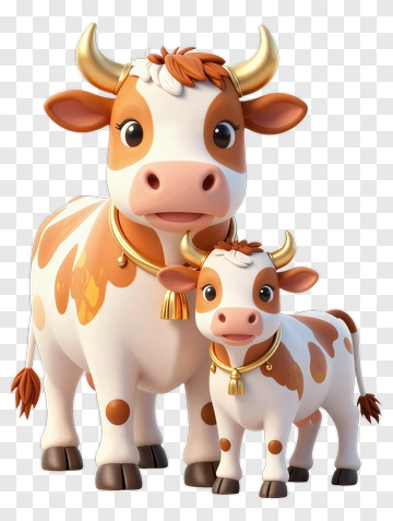 Cow And Calf PNG